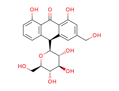 (10S)-1,8-dihydroxy-3-(hydroxymethyl)-10-[(2S,3R,4R,5S,6R)-3,4,5-trihydroxy-6-(hydroxymethyl)oxan-2-yl]-10H-anthracen-9-one