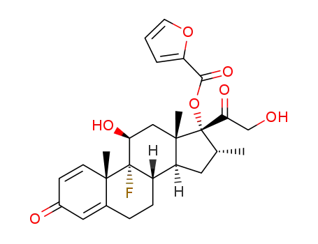 Furan-2-carboxylic acid (8S,9R,10S,11S,13S,14S,16R,17R)-9-fluoro-11-hydroxy-17-(2-hydroxy-acetyl)-10,13,16-trimethyl-3-oxo-6,7,8,9,10,11,12,13,14,15,16,17-dodecahydro-3H-cyclopenta[a]phenanthren-17-yl ester
