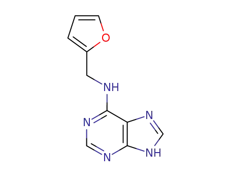 Molecular Structure of 525-79-1 (9H-Purin-6-amine,N-(2-furanylmethyl)-)