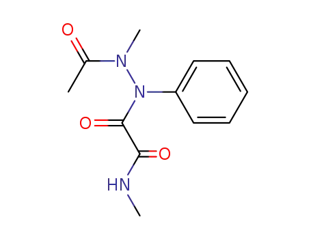 Methylaminooxoessigsaeure-2-acetyl-2-methyl-1-phenylhydrazid