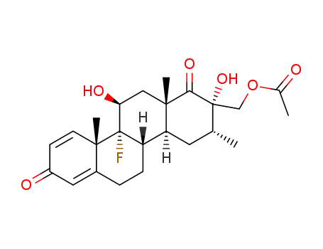 Acetic acid (2S,3R,4aS,4bS,10aS,10bR,11S,12aS)-10b-fluoro-2,11-dihydroxy-3,10a,12a-trimethyl-1,8-dioxo-1,2,3,4,4a,4b,5,6,8,10a,10b,11,12,12a-tetradecahydro-chrysen-2-ylmethyl ester