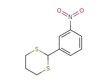 Molecular Structure of 35531-57-8 (1,3-Dithiane, 2-(3-nitrophenyl)-)
