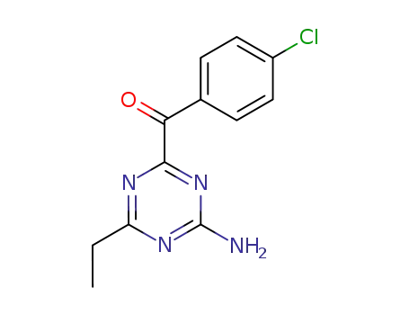 4-amino-6-ethyl-1,3,5-triazin-2-yl p-chlorophenyl ketone