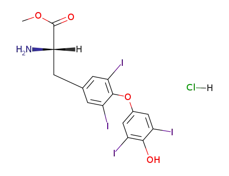 methyl (S)-2-amino-3-(4-(4-hydroxy-3,5-diaiodophenoxy)-3,5-diaiodophenyl)propanoate hydrochloride