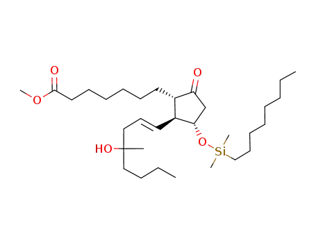 (11α,13E)-11-<<(dimethyloctyl)silyl>oxy>-16-hydroxy-16-methyl-9-oxo-prost-13-en-1-oic acid methyl ester