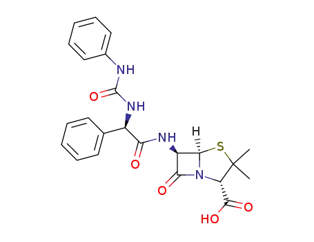 6-β-(α-(Phenylureido)-D-phenylacetamido)-penicillansaeure
