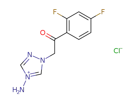1-(2,4-difluorophenacyl)-4-amino-(1H-1,2,4-triazolium) chloride