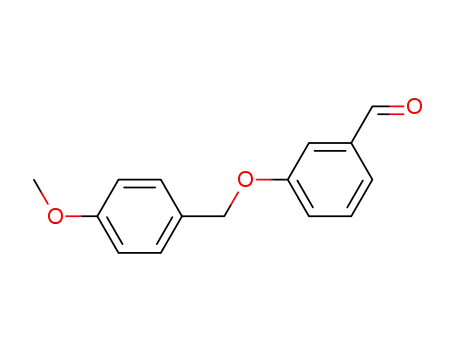 Molecular Structure of 108781-14-2 (Benzaldehyde, 3-[(4-methoxyphenyl)methoxy]-)
