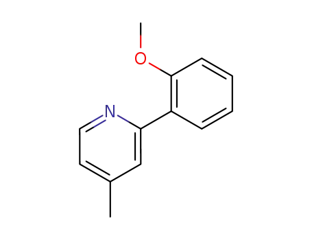 Molecular Structure of 100004-77-1 (2-(2-METHOXYPHENYL)-4-METHYL-PYRIDINE)