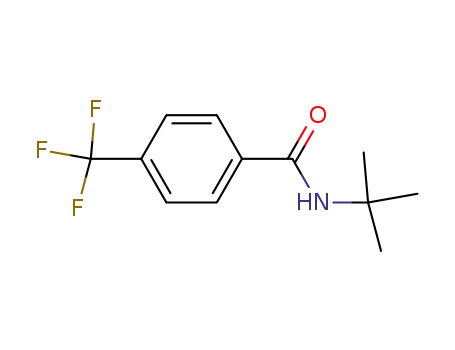 Molecular Structure of 91888-96-9 (N-tert-Butyl-4-(trifluoromethyl)benzamide)