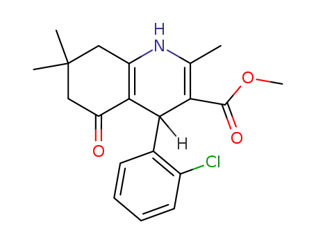 methyl 4-(2‐chlorophenyl)‐1,4,5,6,7,8‐hexahydro‐2,7,7‐trimethyl‐5‐oxoquinoline‐3‐carboxylate