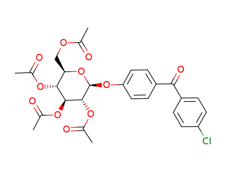 Acetic acid (2R,3R,4S,5R,6S)-3,5-diacetoxy-2-acetoxymethyl-6-[4-(4-chloro-benzoyl)-phenoxy]-tetrahydro-pyran-4-yl ester