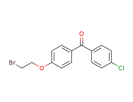 Molecular Structure of 160412-57-7 (Methanone, [4-(2-bromoethoxy)phenyl](4-chlorophenyl)-)