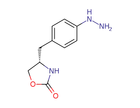 Molecular Structure of 187975-62-8 ((S)-4-(4-Hydrazinylbenzyl)-2-oxazolidinone)