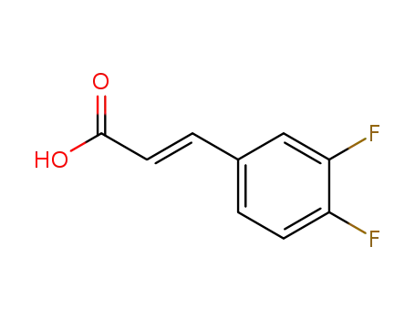 Molecular Structure of 112897-97-9 (trans-3,4-Difluorocinnamic acid)