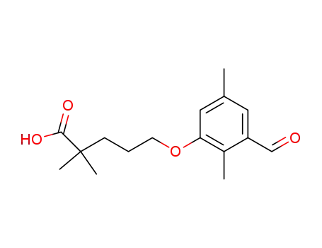 2,2-dimethyl-5-(2,5-dimethyl-4-formylphenoxy)pentanoic acid