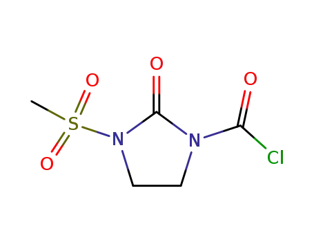 Molecular Structure of 41762-76-9 (3-Chlorocarbonyl-1-methanesulfonyl-2-imidazolidinone)