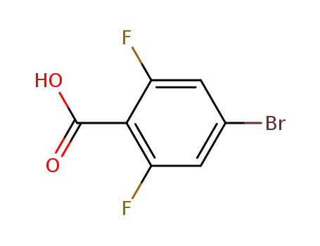 Molecular Structure of 183065-68-1 (4-Bromo-2,6-difluorobenzoic acid)