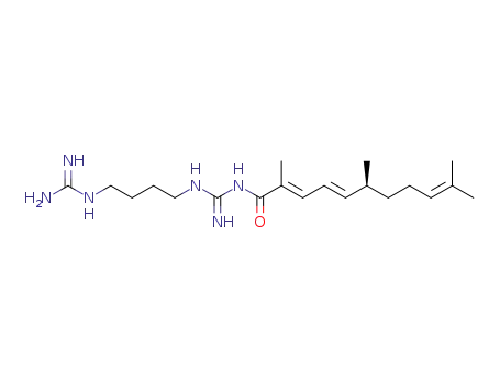 (2'E,4'E,6'S)-3-(4''-Guanidinobutyl)-1-(2',6',10'-trimethylundeca-2',4',9'-trienoyl)guanidine