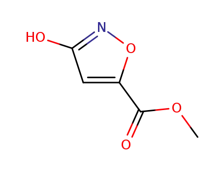 Molecular Structure of 10068-07-2 (METHYL 3-HYDROXY-5-ISOXAZOLECARBOXYLATE)