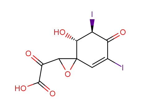 ((7R,8S)-8-Hydroxy-5,7-diiodo-6-oxo-1-oxa-spiro[2.5]oct-4-en-2-yl)-oxo-acetic acid