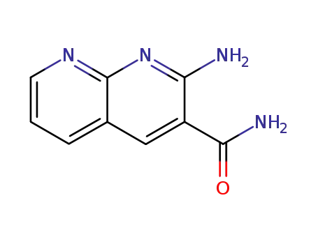 Molecular Structure of 15935-96-3 (1,8-Naphthyridine-3-carboxamide, 2-amino-)