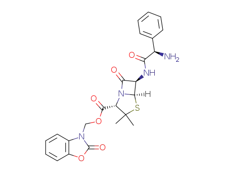 (2S,5R,6R)-6-((R)-2-Amino-2-phenyl-acetylamino)-3,3-dimethyl-7-oxo-4-thia-1-aza-bicyclo[3.2.0]heptane-2-carboxylic acid 2-oxo-benzooxazol-3-ylmethyl ester