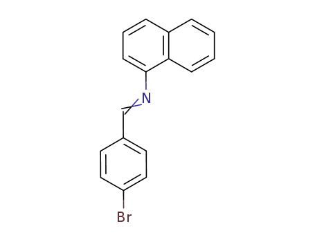 Molecular Structure of 116401-74-2 (1-Naphthalenamine, N-[(4-bromophenyl)methylene]-)