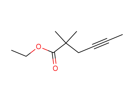Molecular Structure of 116252-14-3 (4-Hexynoic acid, 2,2-dimethyl-, ethyl ester)