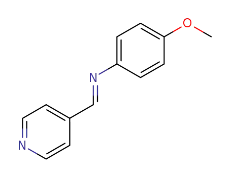 (E)-4-methoxy-N-(pyridin-4-ylmethylene)phenylamine