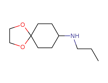 Molecular Structure of 676124-70-2 (1,4-Dioxaspiro[4.5]decan-8-amine, N-propyl-)