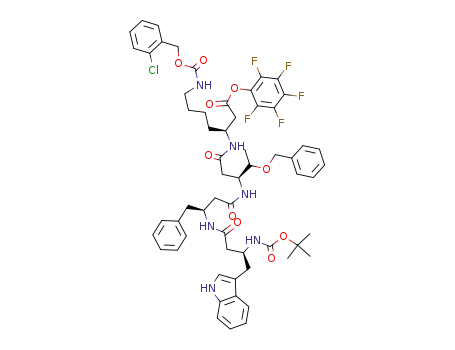 Boc-β3-HTrp-β3-HPhe-β3-HThr(OBn)-β3-HLys(2-Cl-Z)-OC6F5