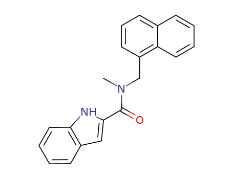 1H-indole-2-carboxylic acid methyl-naphthalen-1-ylmethyl-amide