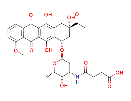 N-[(2S,3S,4S,6R)-6-((1S,3S)-3-Acetyl-3,5,12-trihydroxy-10-methoxy-6,11-dioxo-1,2,3,4,6,11-hexahydro-naphthacen-1-yloxy)-3-hydroxy-2-methyl-tetrahydro-pyran-4-yl]-succinamic acid