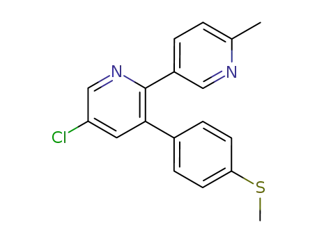 5-chloro-3-(4-methylsulphonyl)phenyl-2-(2-methyl-5-pyridinyl)pyridine