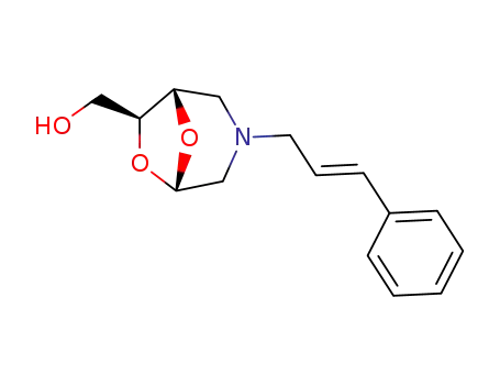 (1S,5S,7S)-3-cinnamyl-6,8-dioxa-7-exo-hydroxymethyl-3-azabicyclo[3.2.1]octane