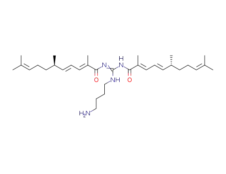 (2'E,4'E,6'R)-3-(4''-Aminobutyl)-1,2-bis(2',6',10'-trimethylundeca-2',4',9'-trienoyl)guanidine