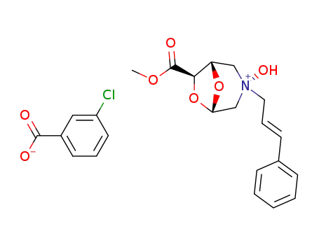 3-Chloro-benzoate(1S,3S,5S,7R)-3-hydroxy-7-methoxycarbonyl-3-((E)-3-phenyl-allyl)-6,8-dioxa-3-azonia-bicyclo[3.2.1]octane;