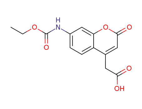 ethyl 2-(7-(ethoxycarbonylamino)-2-oxo-2H-chromen-4-yl)acetic acid