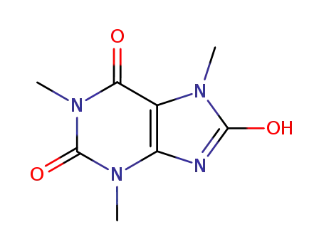 1H-Purine-2,6,8(3H)-trione,7,9-dihydro-1,3,7-trimethyl-  CAS NO.5415-44-1