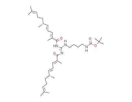 {4-[N',N''-bis-(2,6,10-trimethyl-undeca-2,4,9-trienoyl)-guanidino]-butyl}-carbamic acid tert-butyl ester