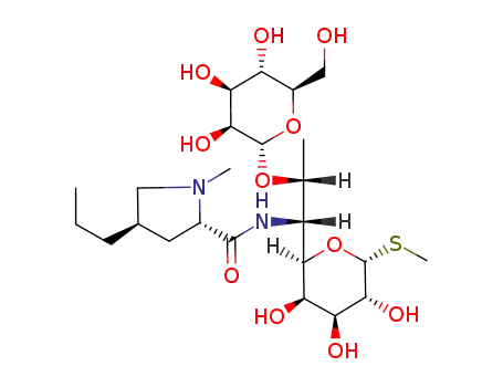 (2S,4R)-1-Methyl-4-propyl-pyrrolidine-2-carboxylic acid [(1R,2R)-2-((2S,3S,4S,5S,6R)-3,4,5-trihydroxy-6-hydroxymethyl-tetrahydro-pyran-2-yloxy)-1-((2R,3R,4S,5R,6R)-3,4,5-trihydroxy-6-methylsulfanyl-tetrahydro-pyran-2-yl)-propyl]-amide