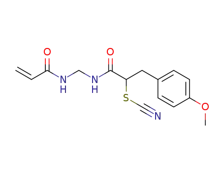 N-{[3-(4-methoxy-phenyl)-2-thiocyanato-propionylamino]-methyl}-acrylamide