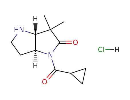 (3aR,6aS)-1-(cyclopropylcarbonyl)-3,3-dimethylhexahydropyrrolo[3,2-b]pyrrol-2(1H)-one hydrochloride