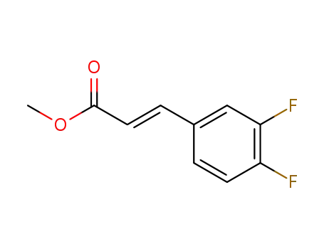 Molecular Structure of 218430-47-8 ((E)-Methyl 3-(3,4-difluorophenyl)acrylate)