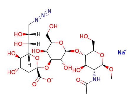 methyl sodium [9-azido-3,9-dideoxy-D-glycero-α-D-galacto-2-nonulo-pyranosyl]-onate-(2->3)-(β-D-galactopyranosyl)-(1->4)-O-2-acetamido-2-deoxy-β-D-glucopyranoside