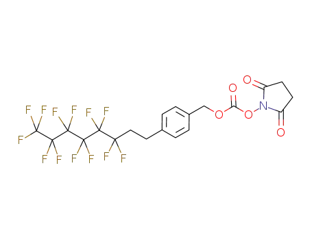 carbonic acid 2,5-dioxopyrrolidin-1-yl ester 4-(3,3,4,4,5,5,6,6,7,7,8,8,8-tridecafluorooctyl)benzyl ester