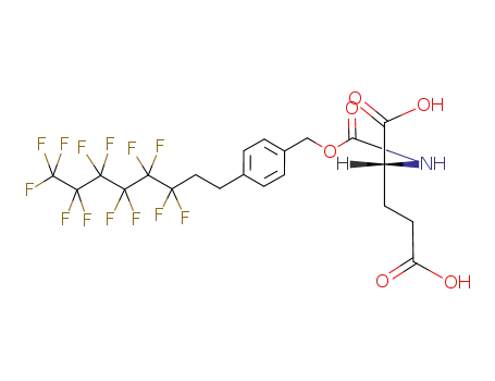 (R)-2-[4-(3,3,4,4,5,5,6,6,7,7,8,8,8-Tridecafluoro-octyl)-benzyloxycarbonylamino]-pentanedioic acid