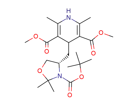 (4''S)-4-(3''-tert-butoxycarbonyl-2'',2''-dimethyloxazolidin-4''-ylmethyl)-2,6-dimethyl-1,4-dihydropyridine-3,5-dicarboxylic acid dimethyl ester