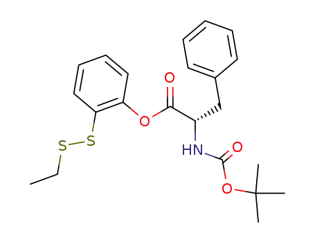 2-tert-butoxycarbonylamino-3-phenyl-propionic acid 2-ethyldisulfanyl-phenyl ester